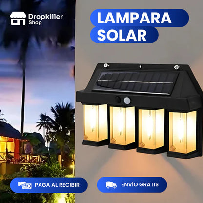 Lampara solar de pared
